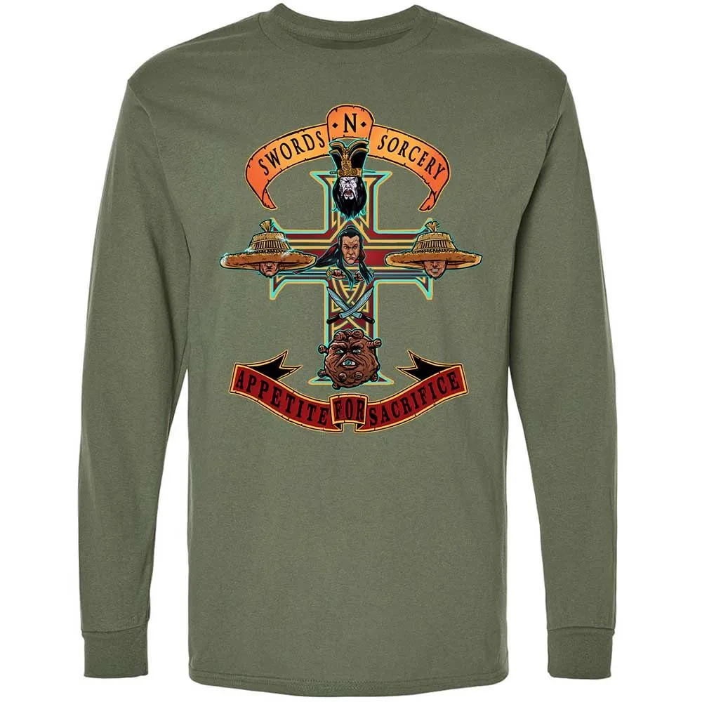 Long Sleeve T-Shirt - HTFCZABX - Military Green - 9