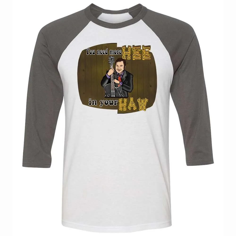 Unisex 3/4 Baseball Tee - 7KDB7RMN - White/Asphalt - 2