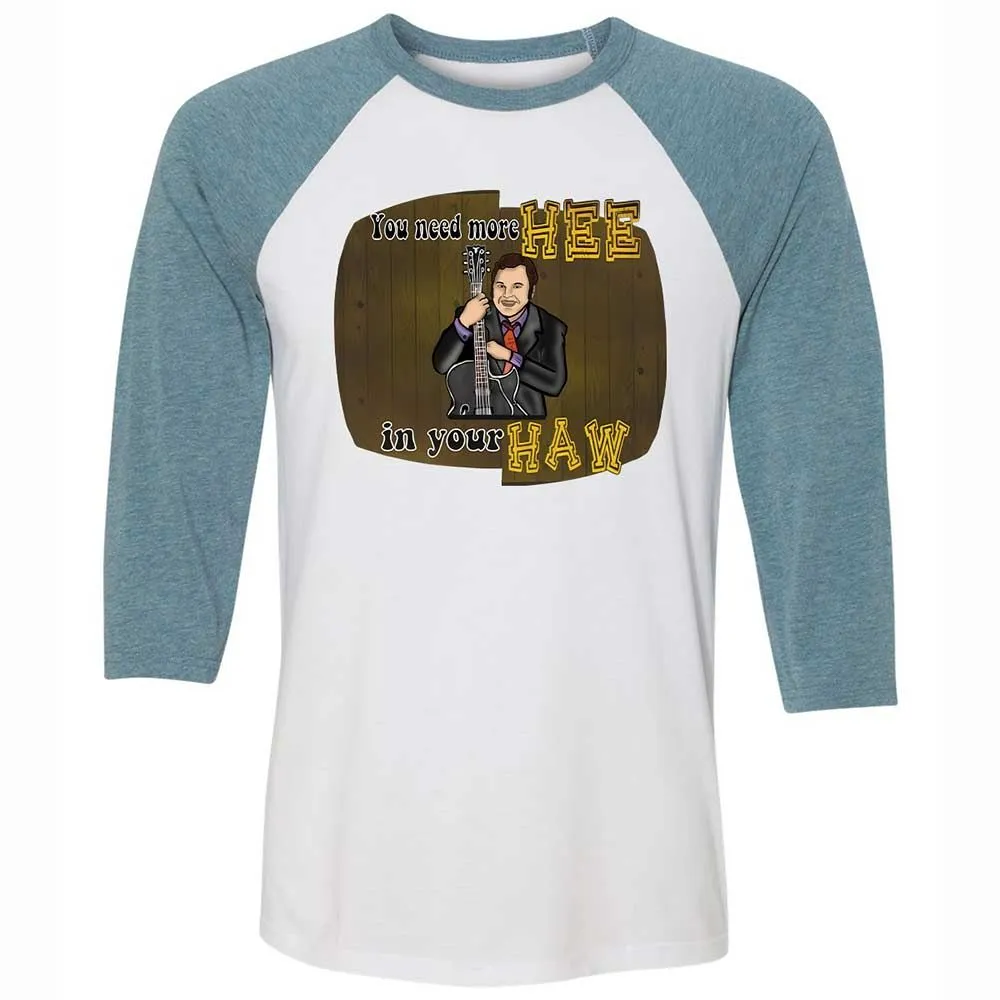 Unisex 3/4 Baseball Tee - 7KDB7RMN - White/Denim - 3