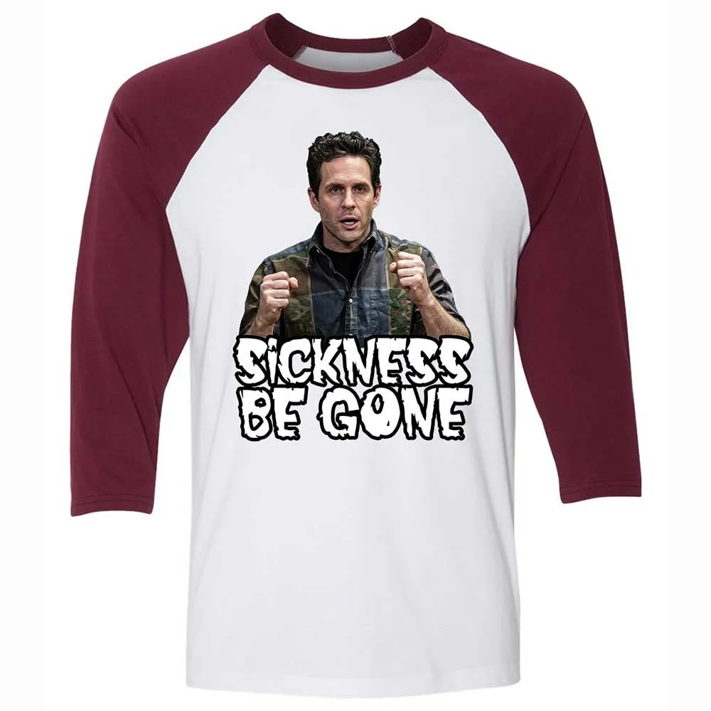 Unisex 3/4 Baseball Tee - MZ2K7ZK8 - White/Maroon - 7