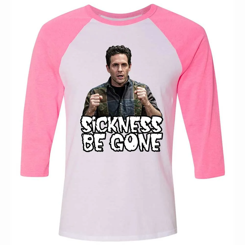 Unisex 3/4 Baseball Tee - MZ2K7ZK8 - White/Neon Pink - 12