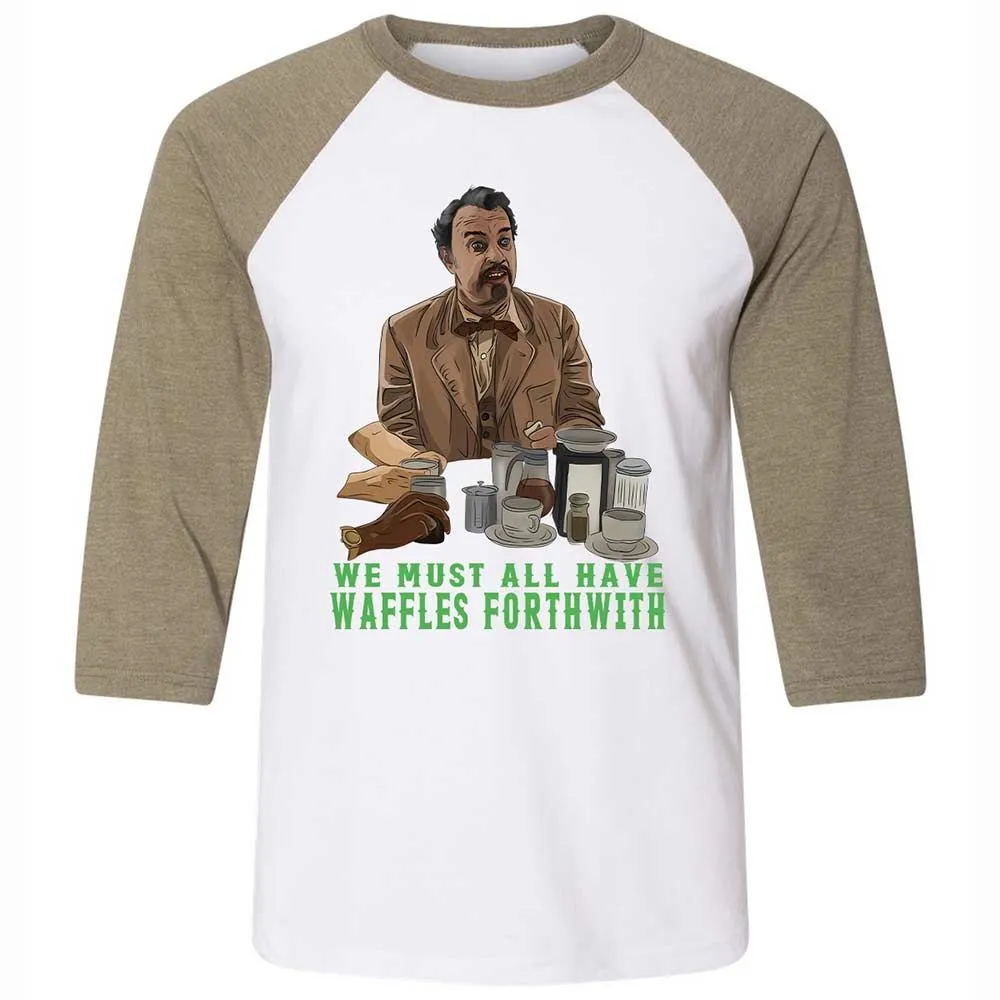 Unisex 3/4 Baseball Tee - HCEVSFJF - White/Heather Olive - 4