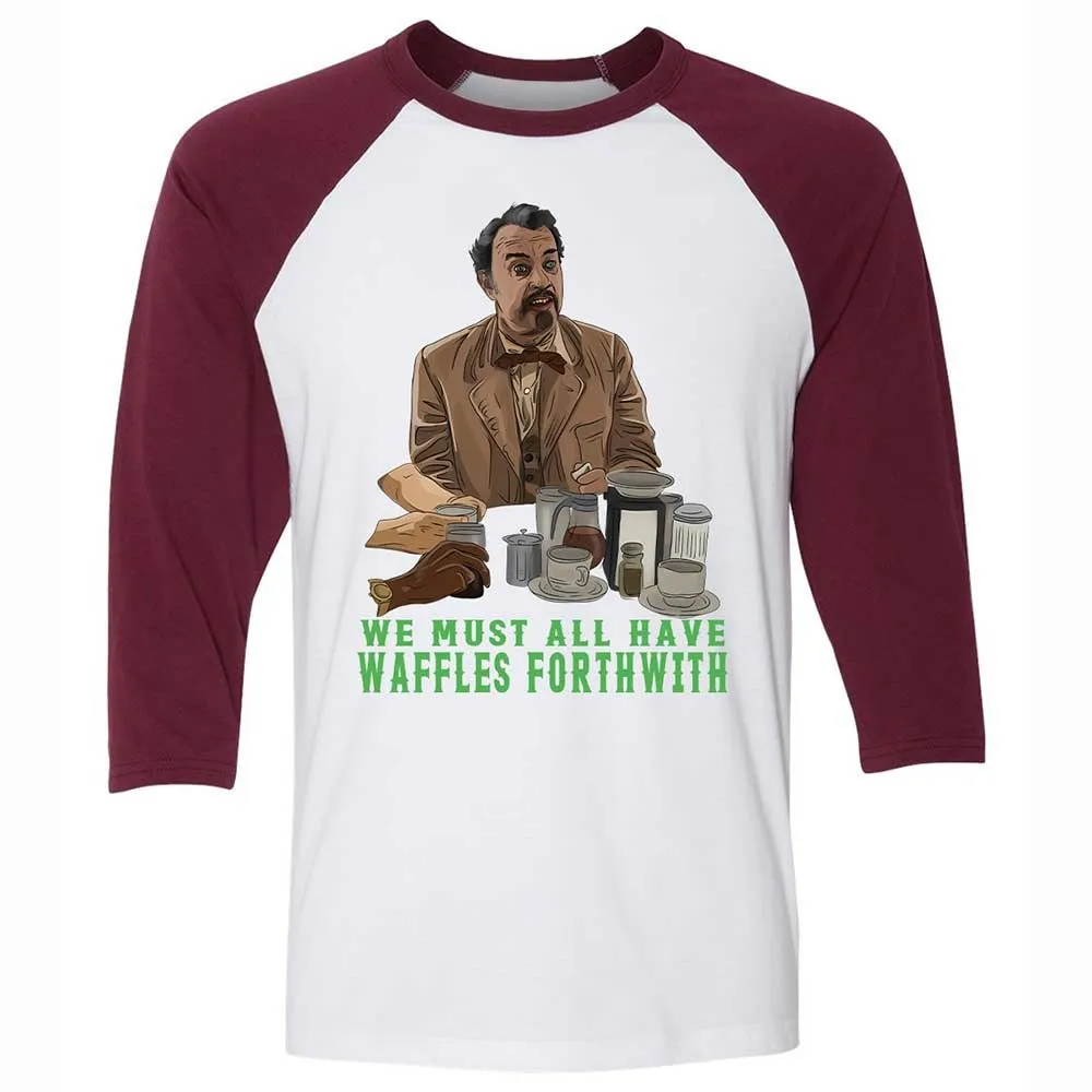 Unisex 3/4 Baseball Tee - HCEVSFJF - White/Maroon - 7