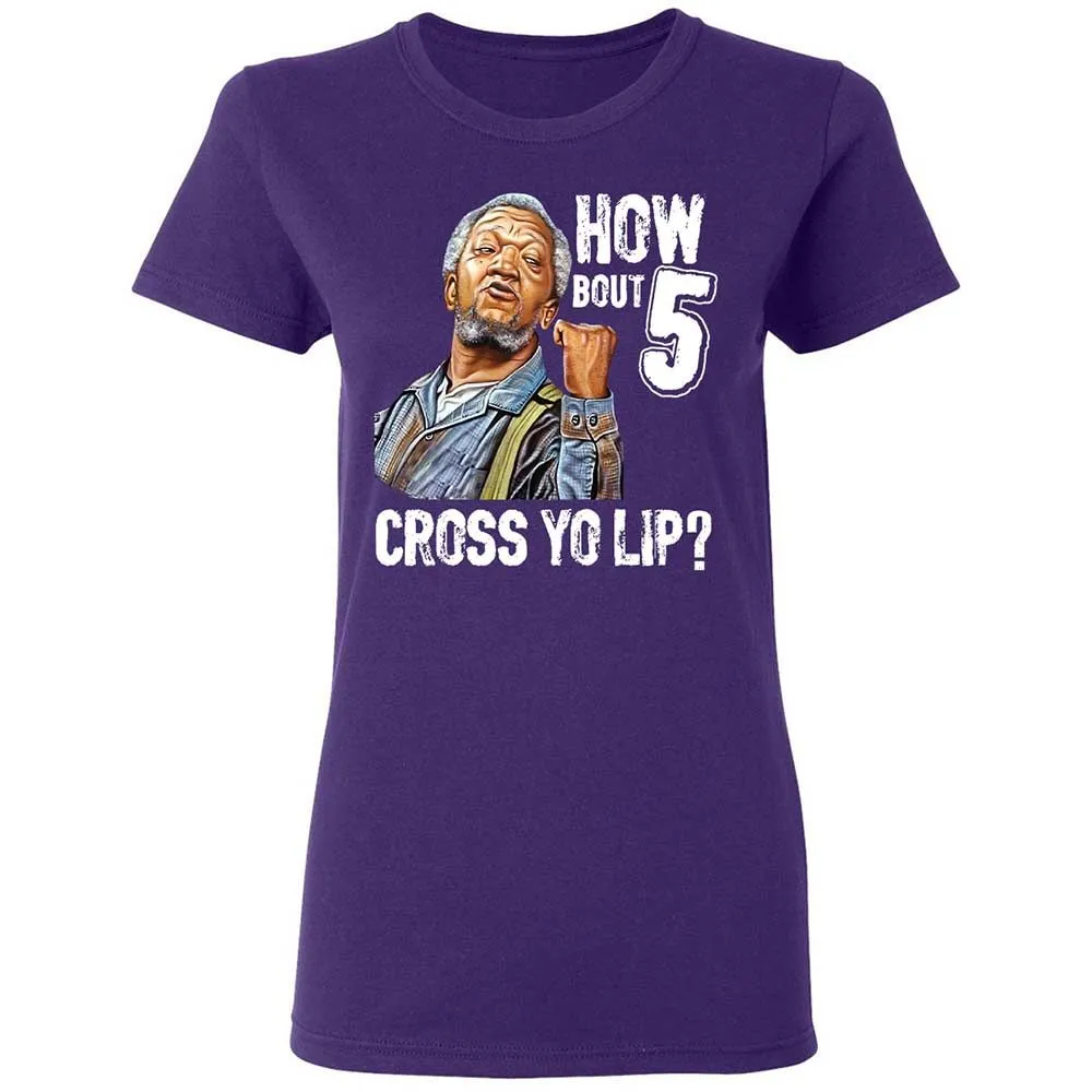 How bout 5 cross yo lip - Purple - 10