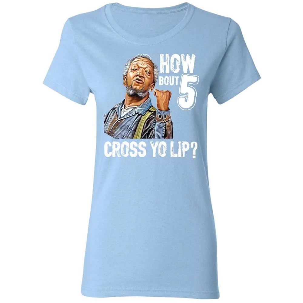 How bout 5 cross yo lip - Light Blue - 13