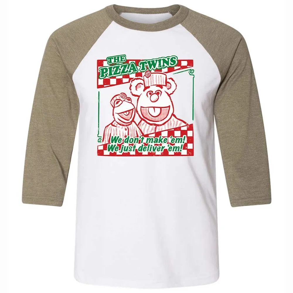 Unisex 3/4 Baseball Tee - BCR7WXEF - White/Heather Olive - 4