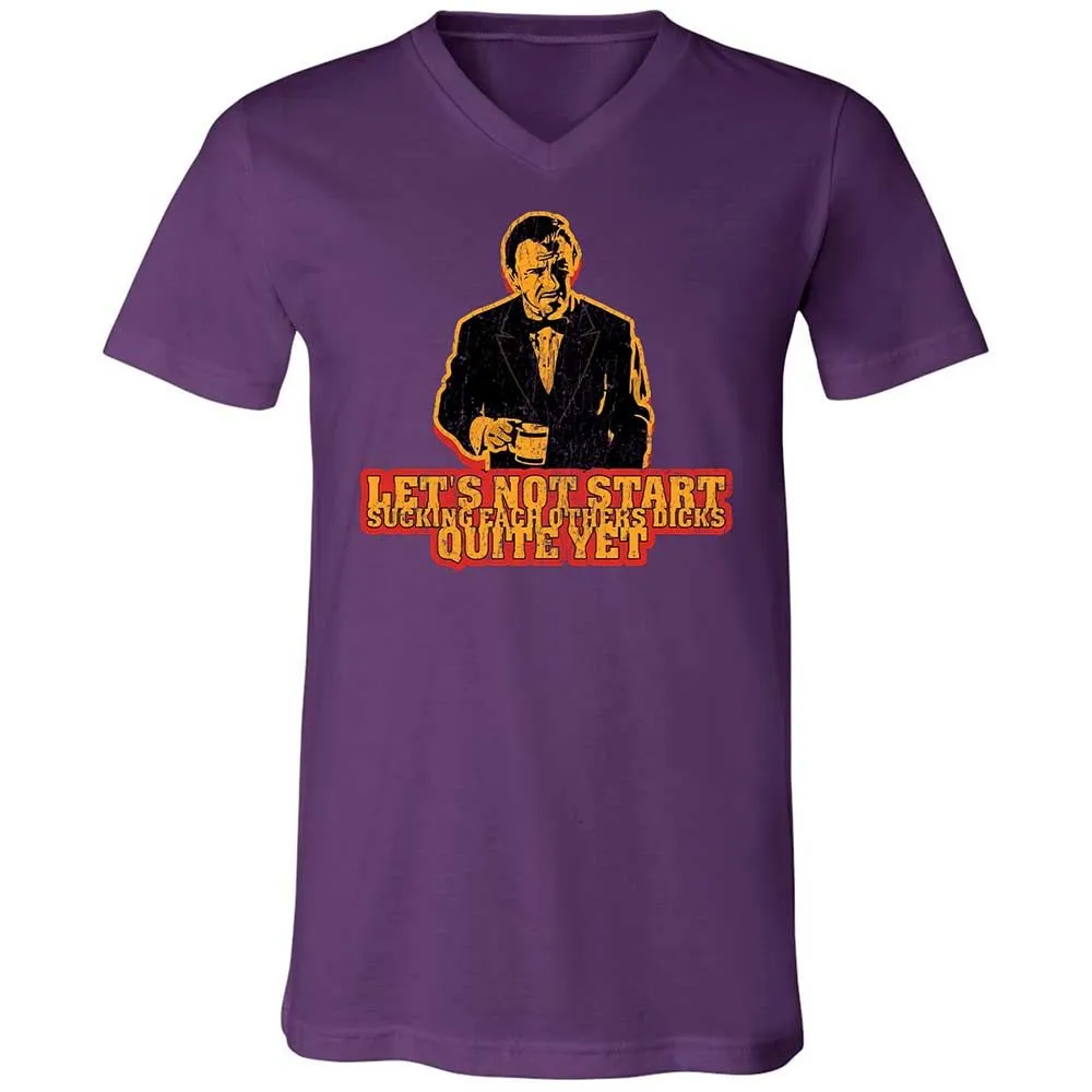 Unisex V-Neck T-Shirt - E6WE79KT - Team Purple - 10