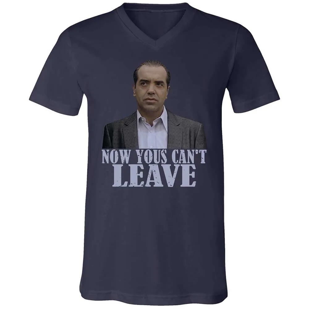 Unisex V-Neck T-Shirt - L3LRG4L3 - Navy - 2