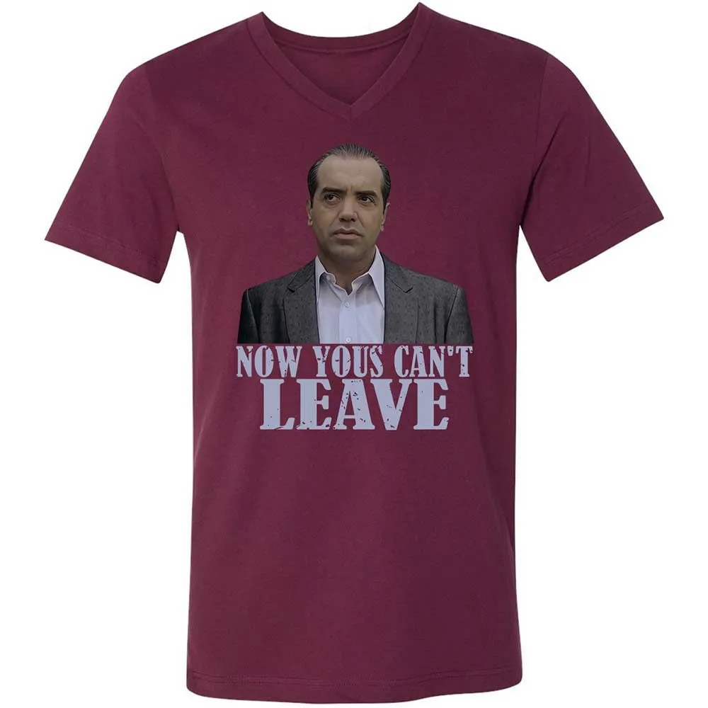 Unisex V-Neck T-Shirt - L3LRG4L3 - Maroon - 8