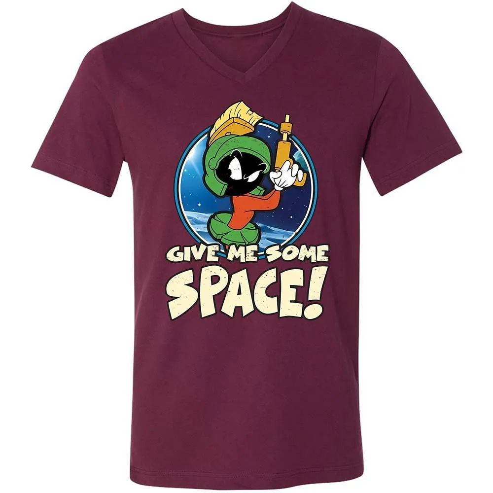Unisex V-Neck T-Shirt - X87EEDQ6 - Maroon - 8