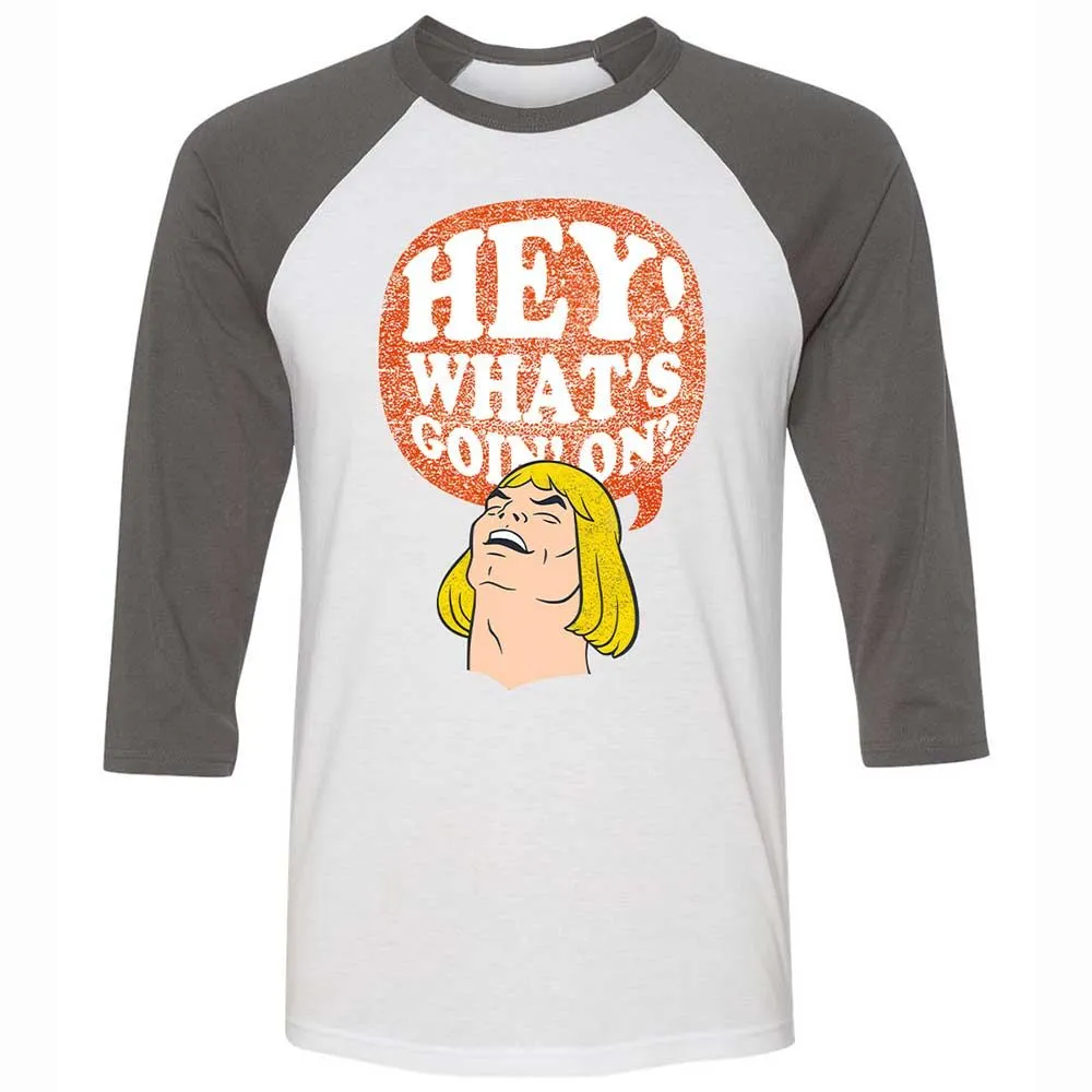 Unisex 3/4 Baseball Tee - QK6ZXC3W - White/Asphalt - 2