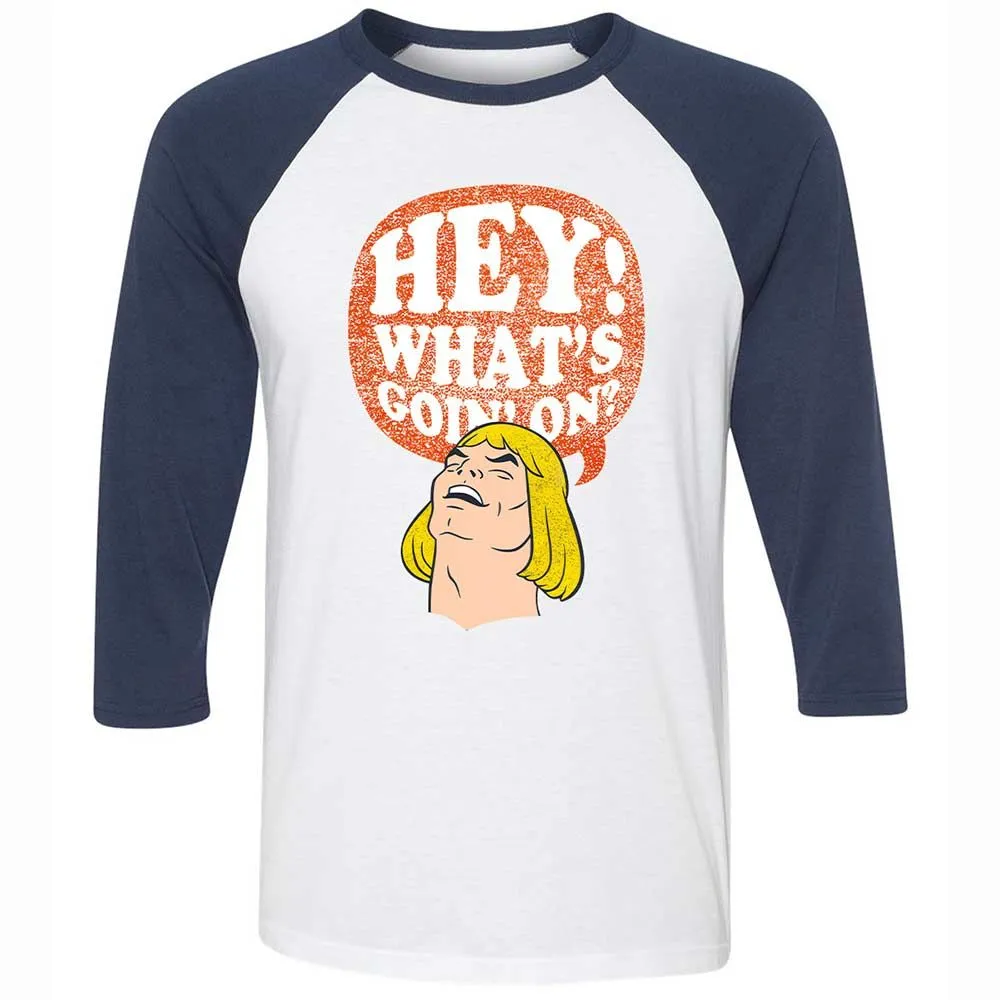 Unisex 3/4 Baseball Tee - QK6ZXC3W - White/Navy - 8