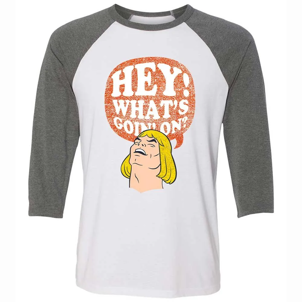 Unisex 3/4 Baseball Tee - QK6ZXC3W - White/Deep Heather - 11