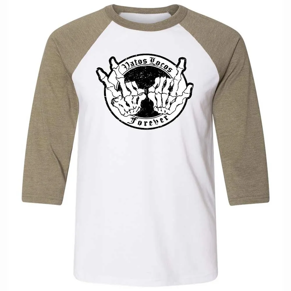 Vatos Locos Forever - White/Heather Olive - 4