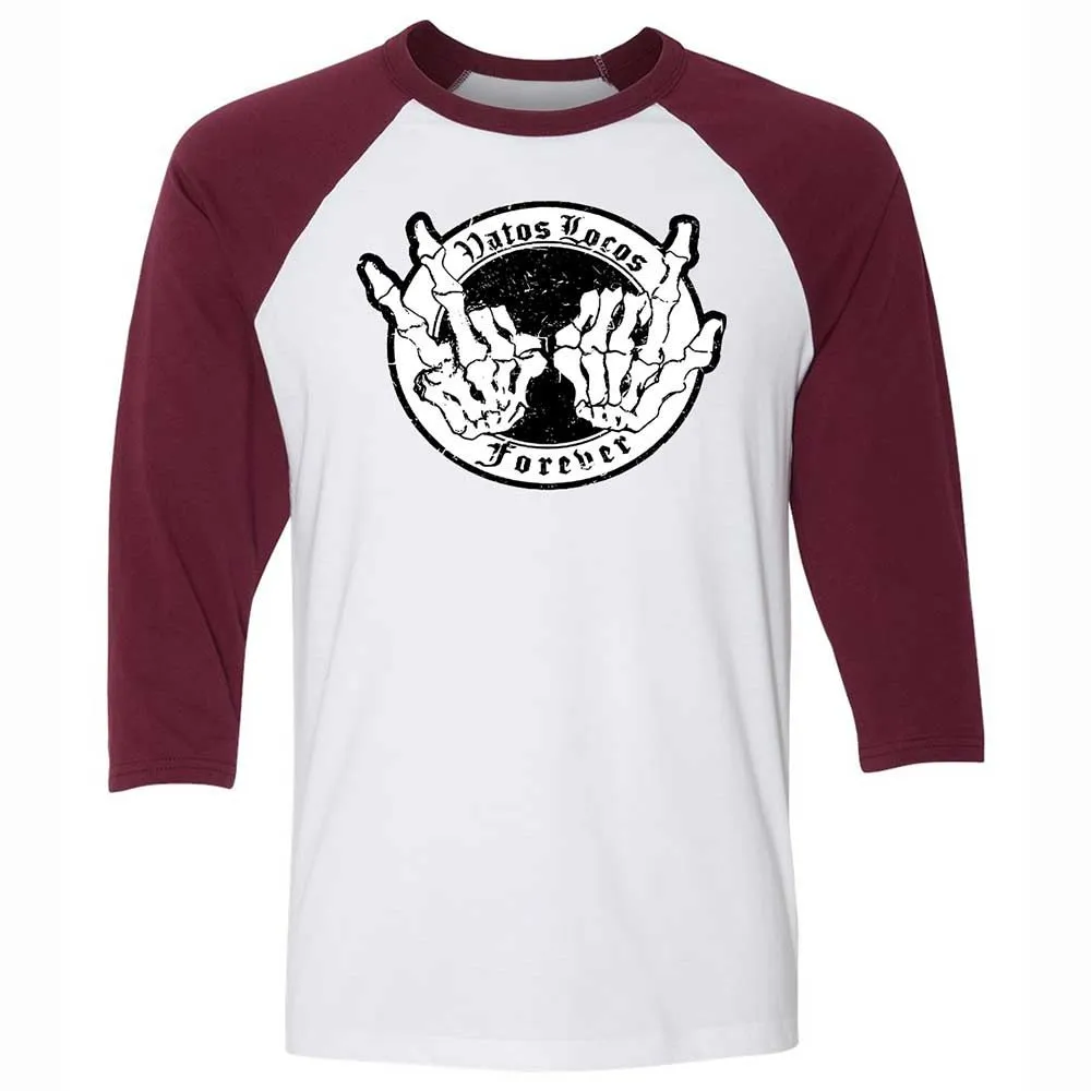 Vatos Locos Forever - White/Maroon - 7
