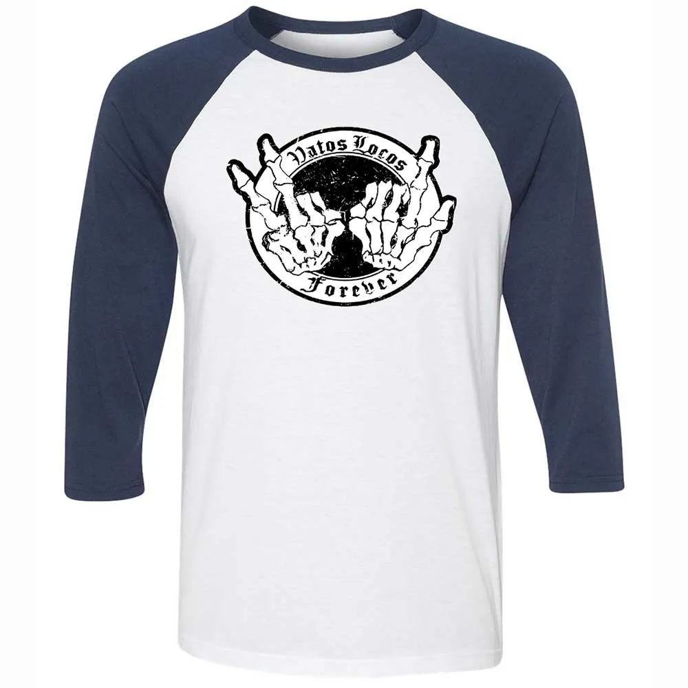 Vatos Locos Forever - White/Navy - 8