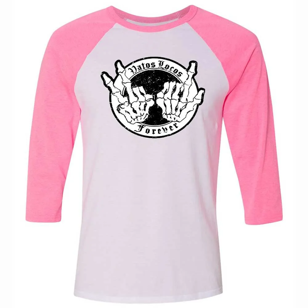 Vatos Locos Forever - White/Neon Pink - 12