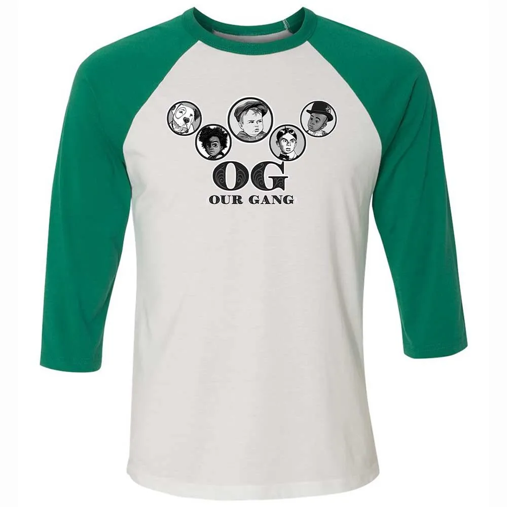 Unisex 3/4 Baseball Tee - DHWLEM2B - White/Kelly - 6