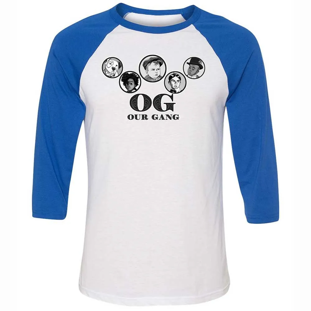 Unisex 3/4 Baseball Tee - DHWLEM2B - White/True Royal - 10