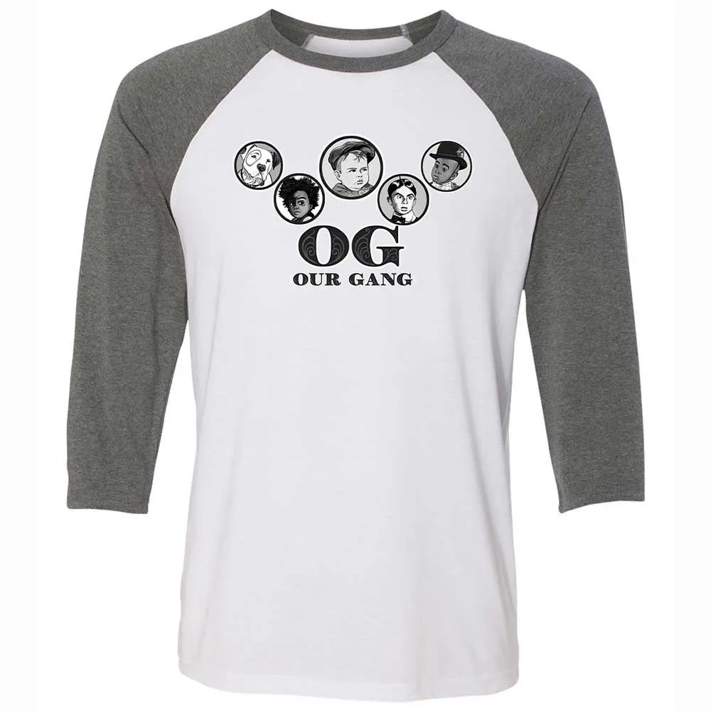 Unisex 3/4 Baseball Tee - DHWLEM2B - White/Deep Heather - 11