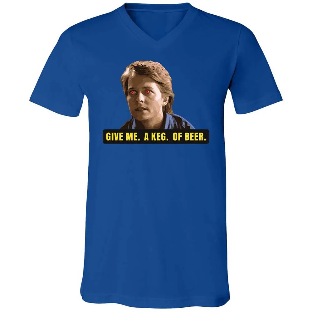 Unisex V-Neck T-Shirt - VJAY7FEY - True Royal - 4