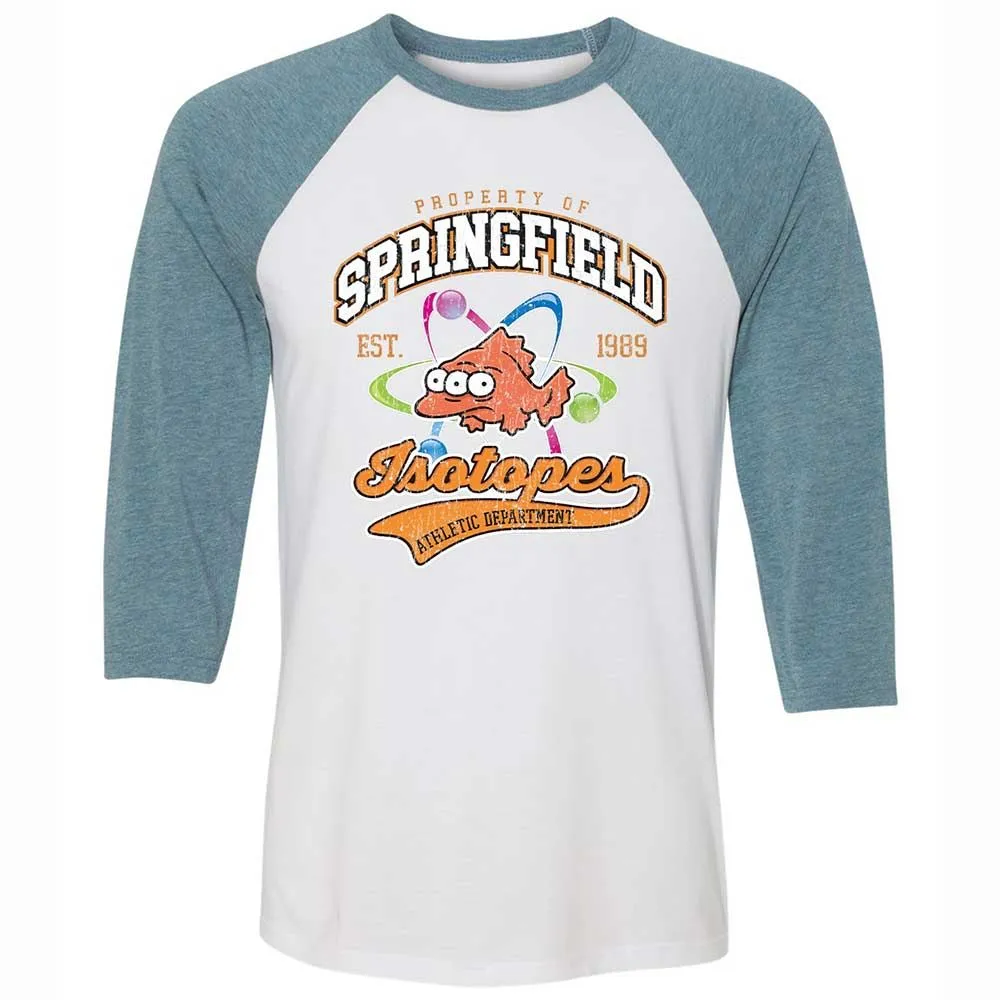 Unisex 3/4 Baseball Tee - ZNKS8NBY - White/Denim - 3