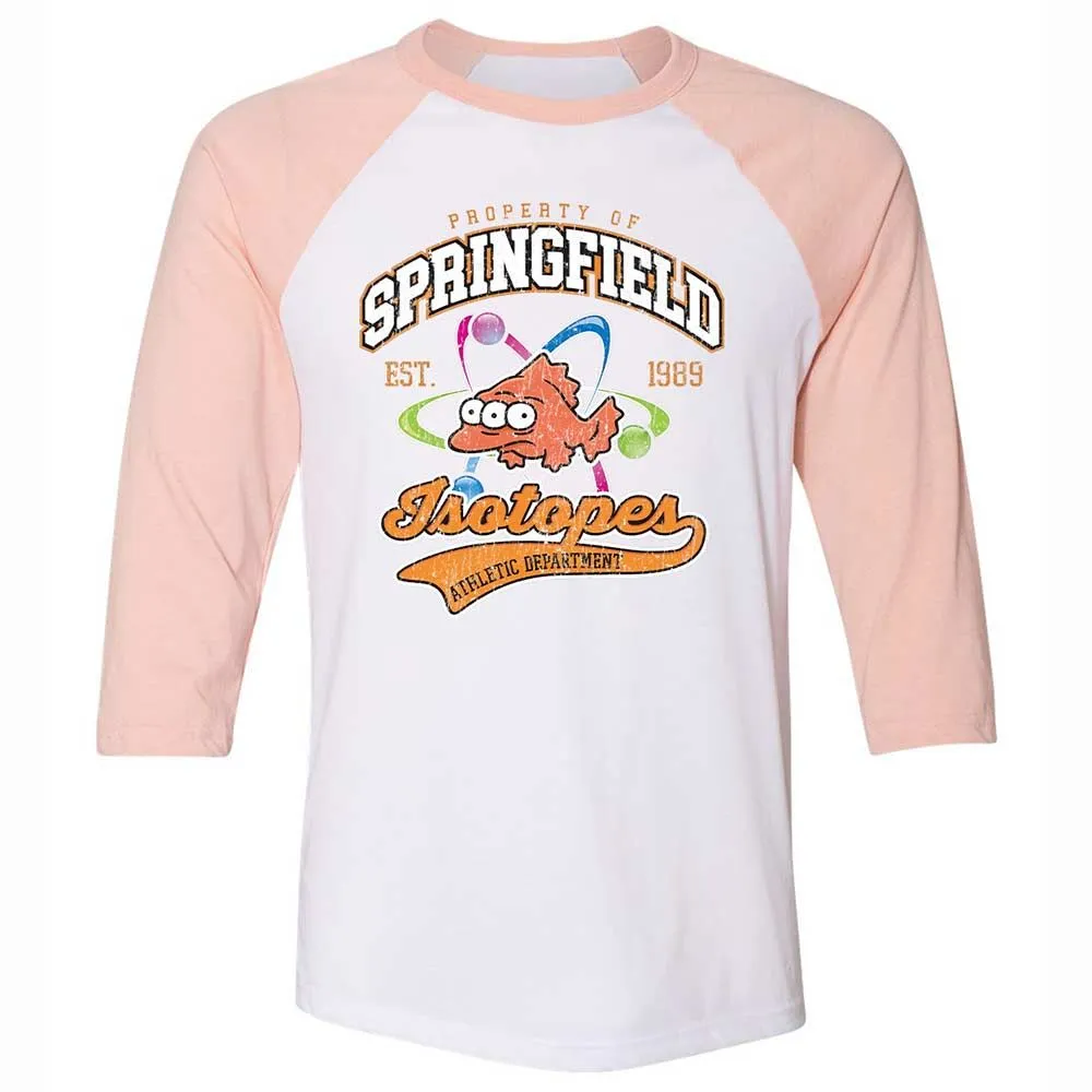 Unisex 3/4 Baseball Tee - ZNKS8NBY - White/Heather Peach - 5
