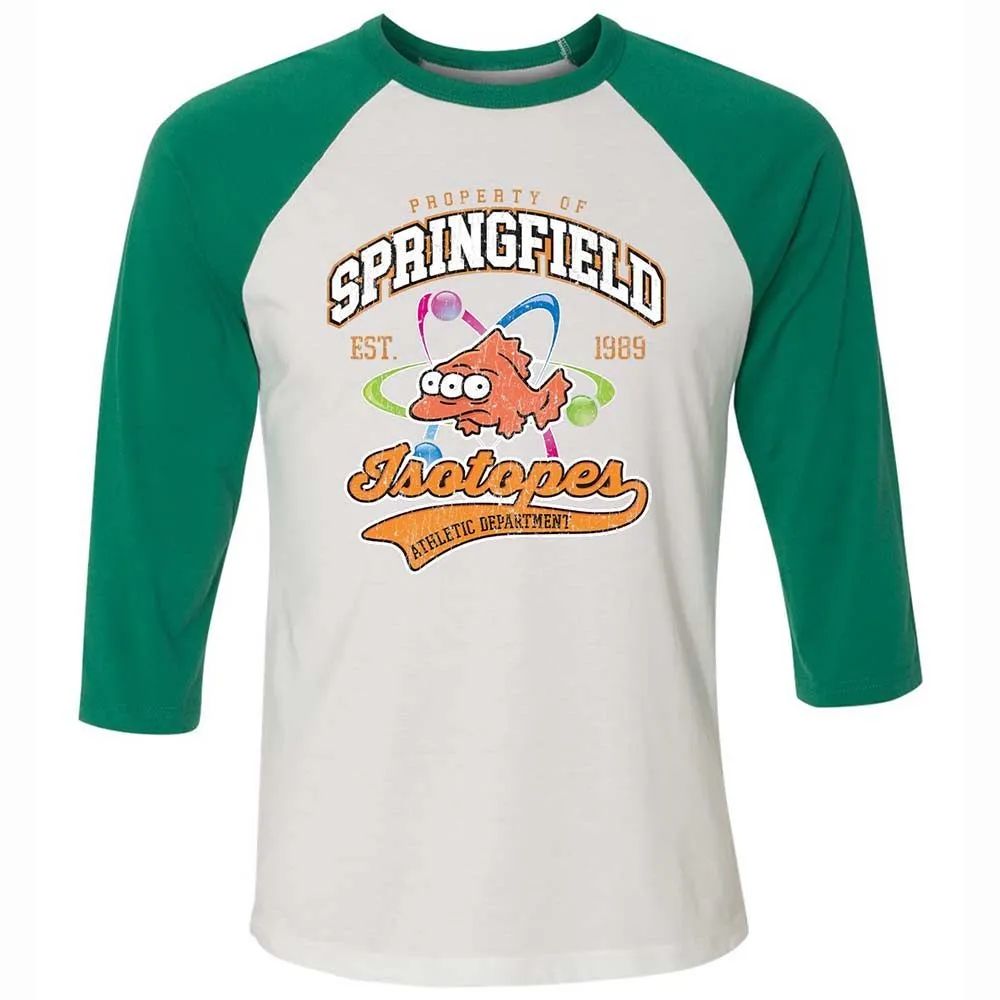 Unisex 3/4 Baseball Tee - ZNKS8NBY - White/Kelly - 6