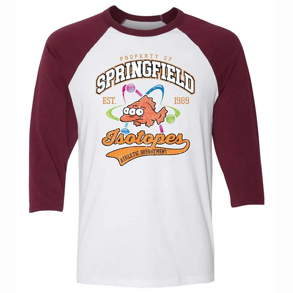 Unisex 3/4 Baseball Tee - ZNKS8NBY - White/Maroon - 7
