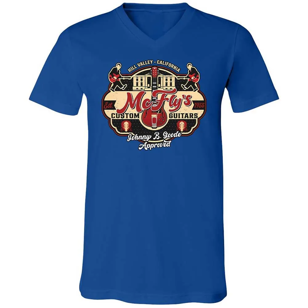 Unisex V-Neck T-Shirt - FNUBWPXR - True Royal - 4