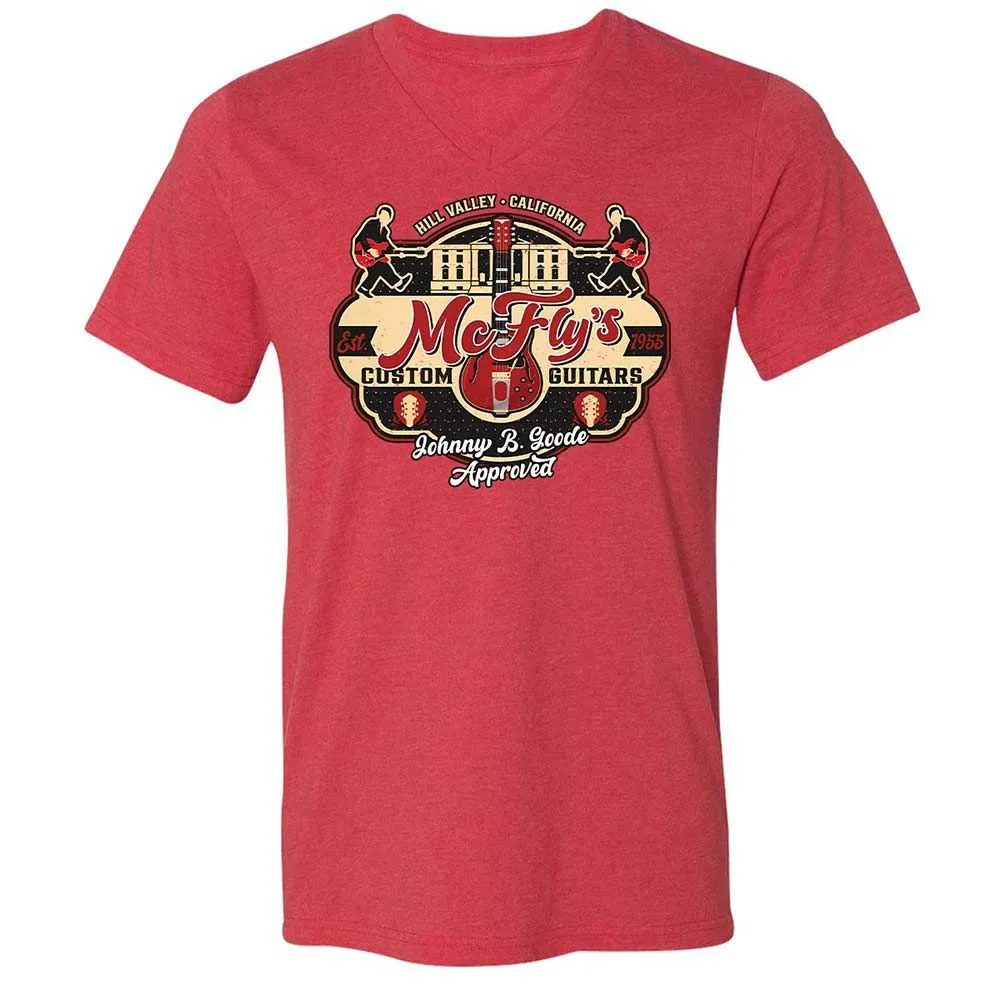 Unisex V-Neck T-Shirt - FNUBWPXR - Heather Red - 7
