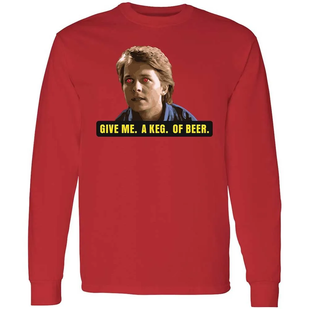 Long Sleeve T-Shirt - HX33NMYJ - Red - 11