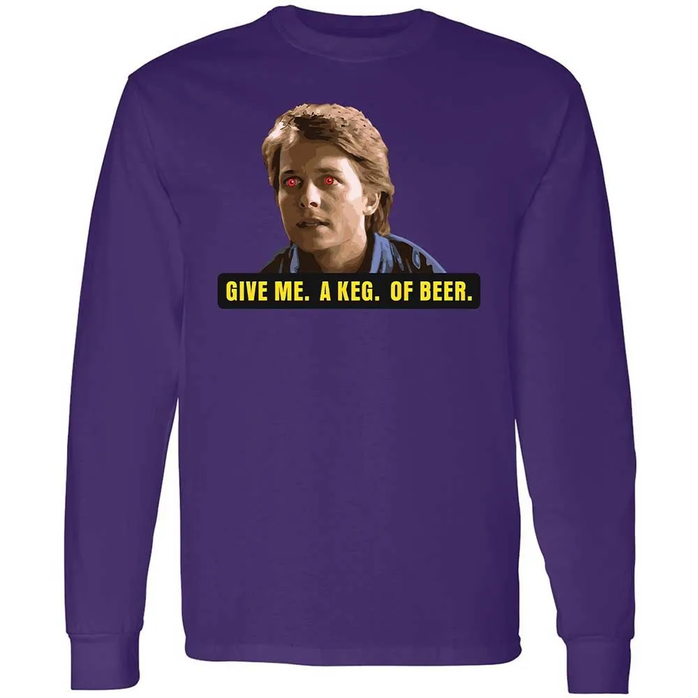 Long Sleeve T-Shirt - HX33NMYJ - Purple - 12