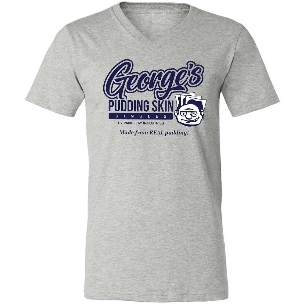 Unisex V-Neck T-Shirt - QMJLXYN4 - Athletic Heather - 2
