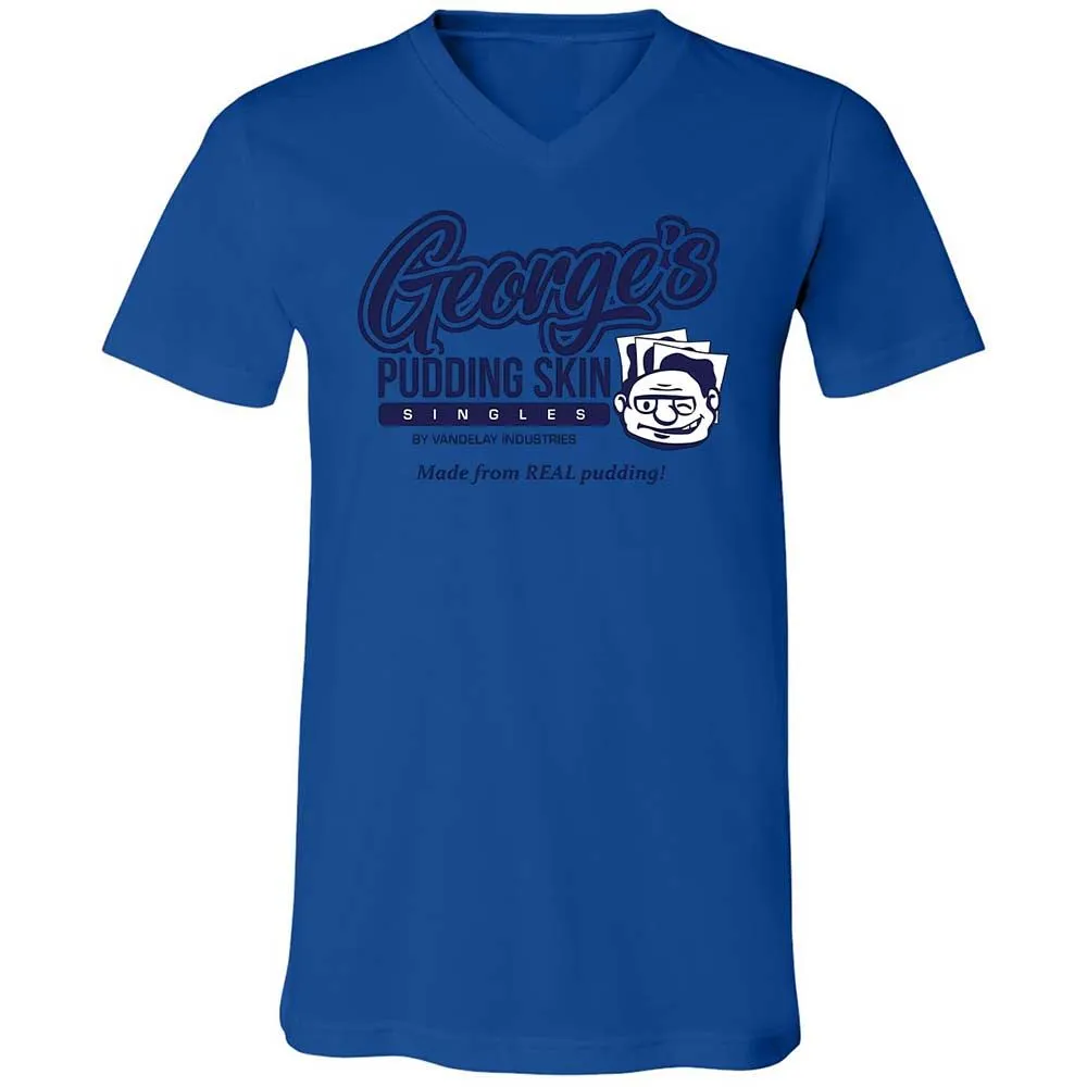 Unisex V-Neck T-Shirt - QMJLXYN4 - True Royal - 3