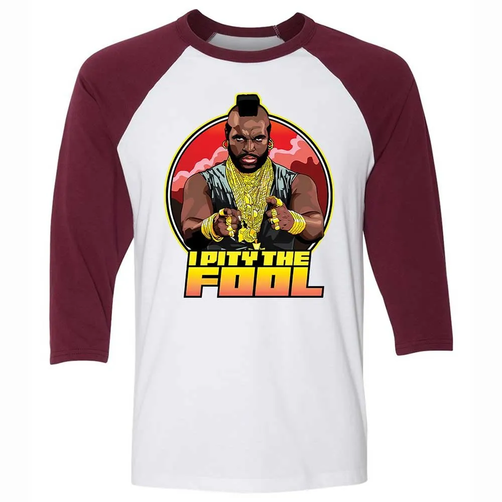 I Pity the Fool - White/Maroon - 7