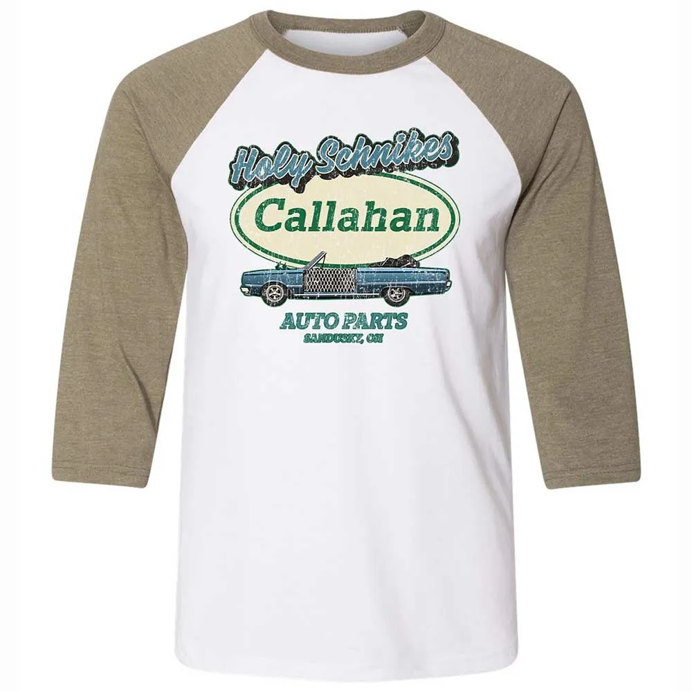 Unisex 3/4 Baseball Tee - ZKV1Q7LY - White/Heather Olive - 4