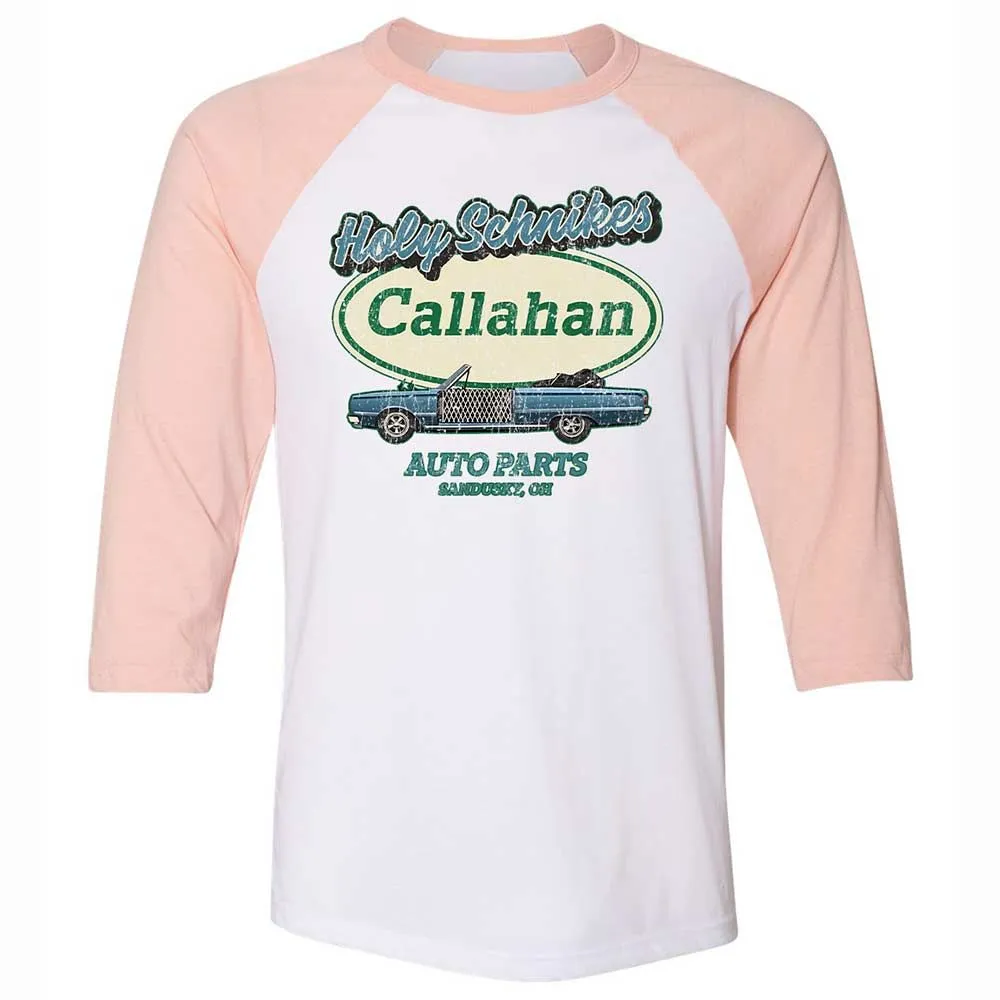 Unisex 3/4 Baseball Tee - ZKV1Q7LY - White/Heather Peach - 5