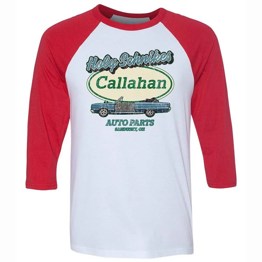 Unisex 3/4 Baseball Tee - ZKV1Q7LY - White/Red - 9