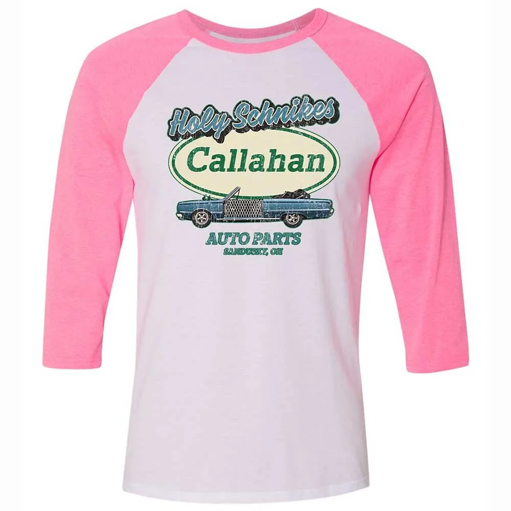 Unisex 3/4 Baseball Tee - ZKV1Q7LY - White/Neon Pink - 12