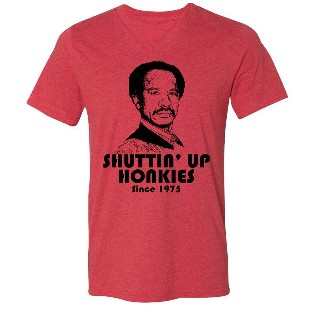 Unisex V-Neck T-Shirt - 3W5CUR5W - Heather Red - 6