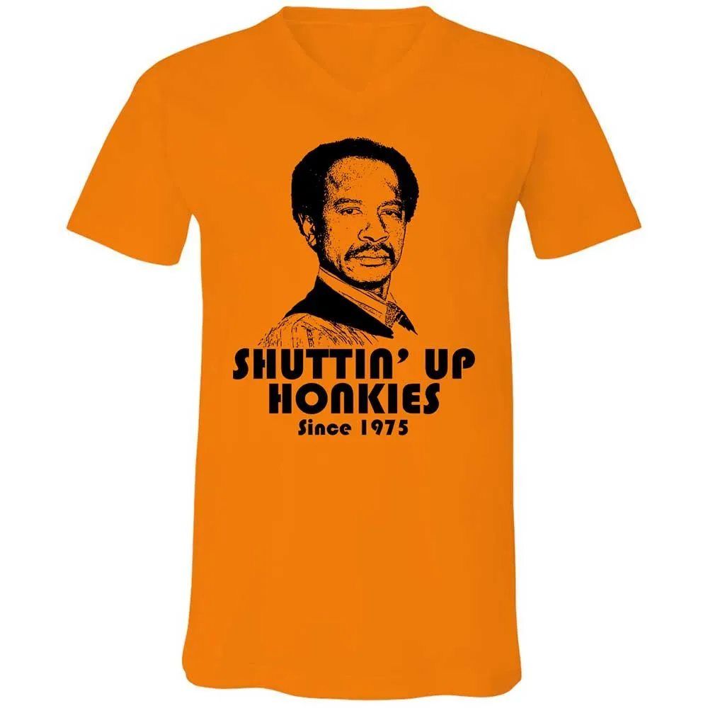 Unisex V-Neck T-Shirt - 3W5CUR5W - Orange - 7