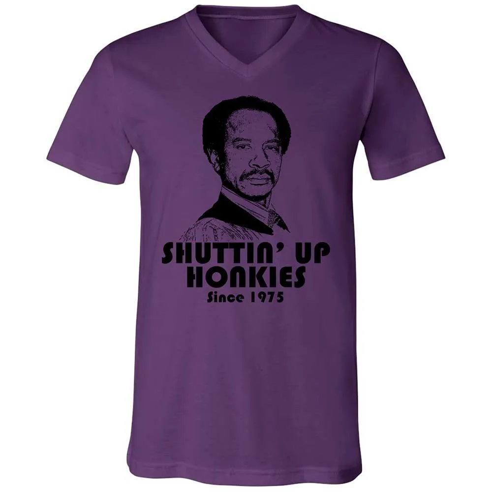 Unisex V-Neck T-Shirt - 3W5CUR5W - Team Purple - 10