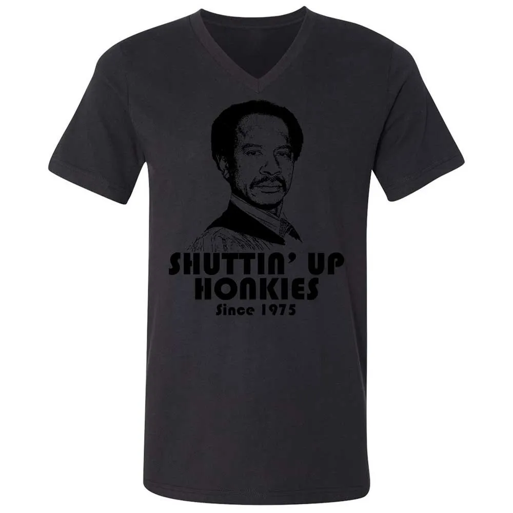 Unisex V-Neck T-Shirt - 3W5CUR5W - Black - 11