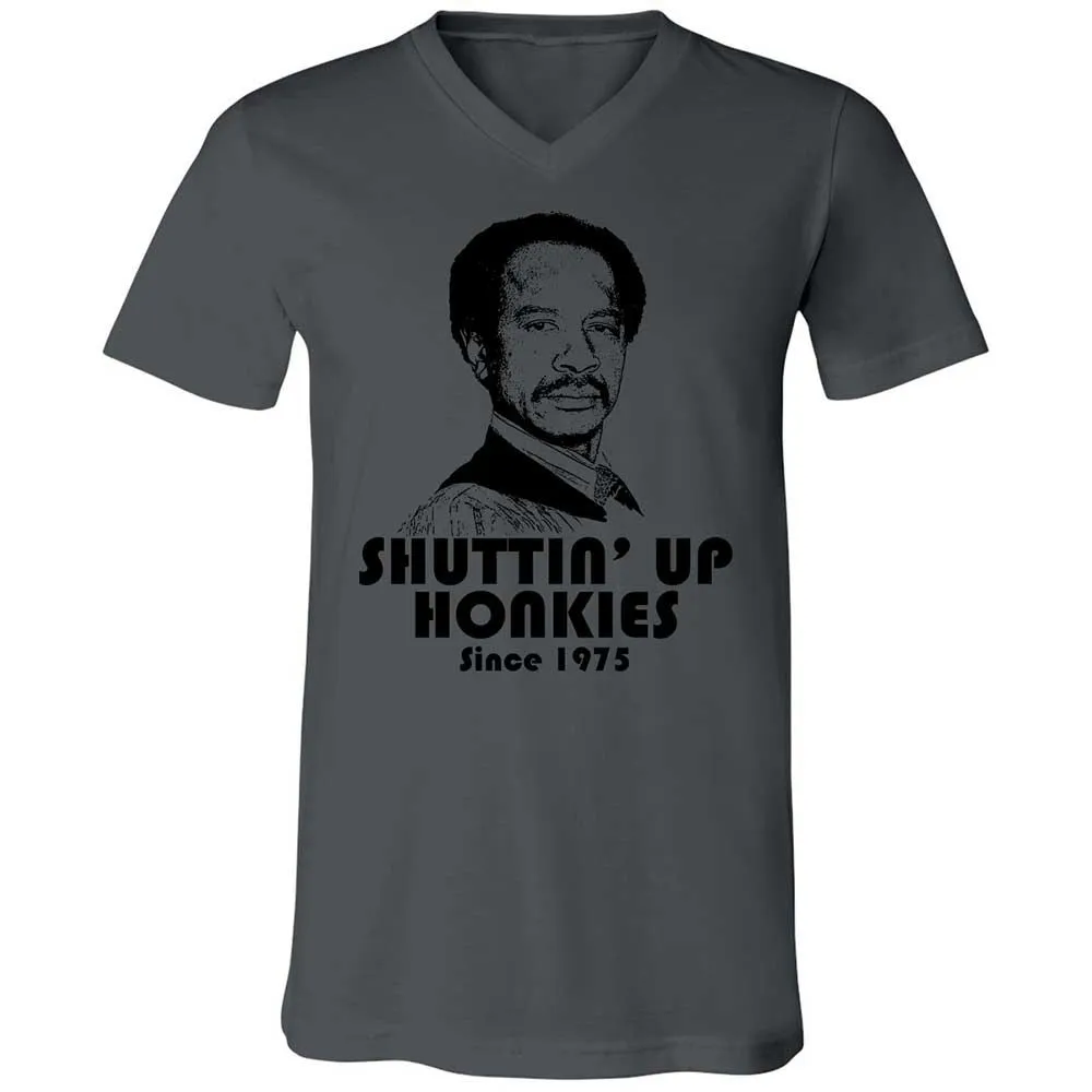 Unisex V-Neck T-Shirt - 3W5CUR5W - Asphalt - 16