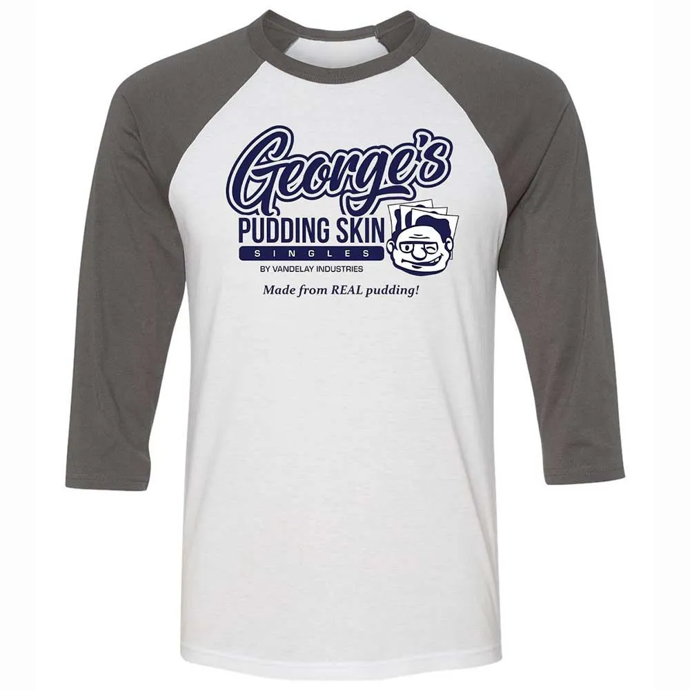 Unisex 3/4 Baseball Tee - P65TDVCW - White/Asphalt - 2