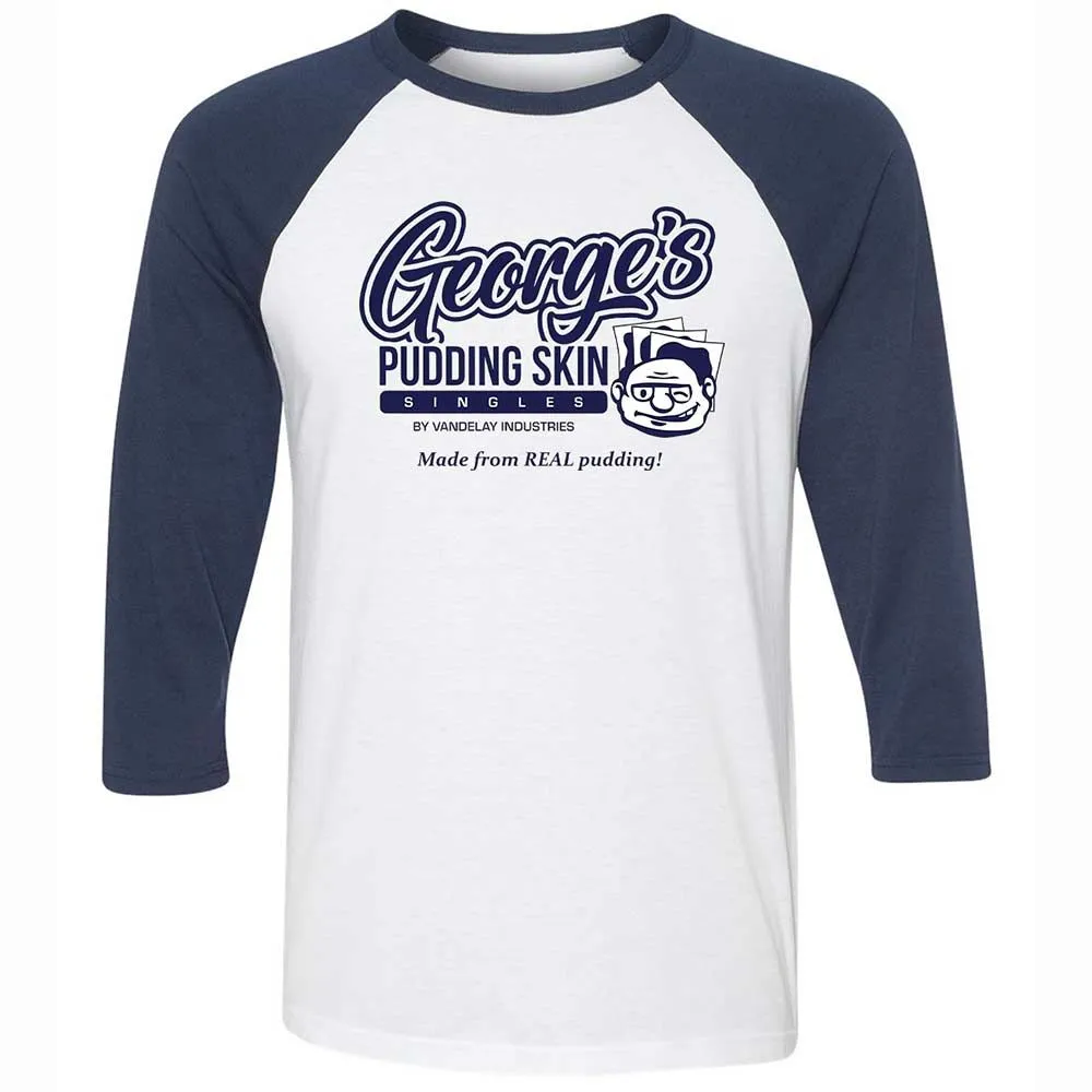 Unisex 3/4 Baseball Tee - P65TDVCW - White/Navy - 8