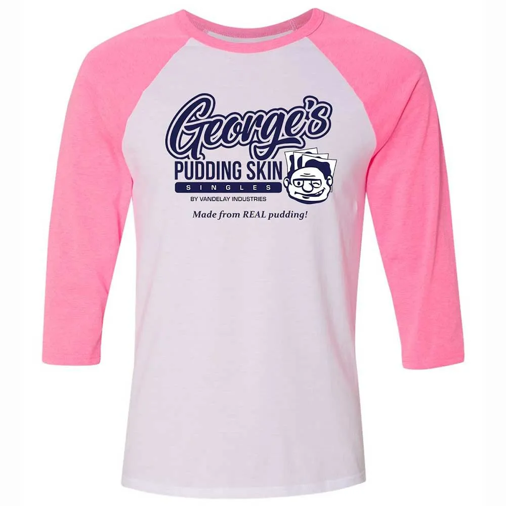 Unisex 3/4 Baseball Tee - P65TDVCW - White/Neon Pink - 12