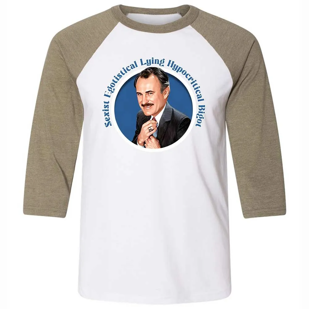 Unisex 3/4 Baseball Tee - HGT6UE5L - White/Heather Olive - 4