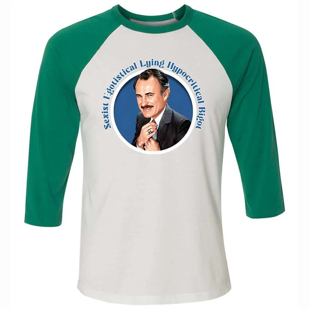 Unisex 3/4 Baseball Tee - HGT6UE5L - White/Kelly - 6